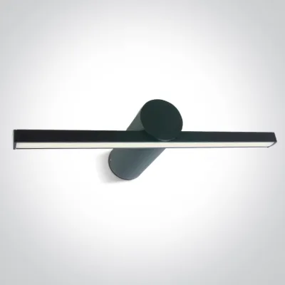 38108N/B/V BLACK BATHROOM / WALL LIGHT 8W CCTV IP44 230V