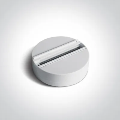 41030/W WHITE SURFACE MOUNT BASE FOR TRACK SPOTS