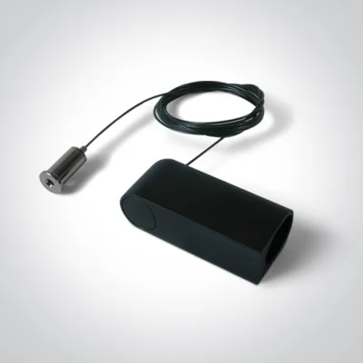 42004PB/B BLACK P&P SUSPENDED/SURFACE END CAP IP20