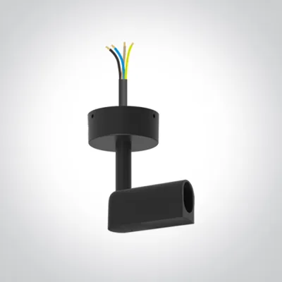 42004PD/B BLACK P&P SURFACE BASE WITH POWER SUPPLY END CAP IP20