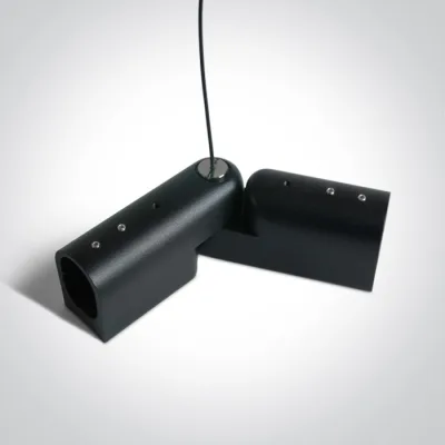 42004PG/B BLACK P&P SUSPENDED/SURFACE ADJUSTABLE CORNER IP20