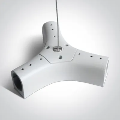 42004PK/W WHITE P&P SUSPENDED/SURFACE Y-CONNECTOR IP20