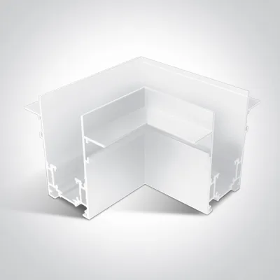 42012ATR/W WHITE TRIMLESS CORNER FOR 42001TR / 42002TR