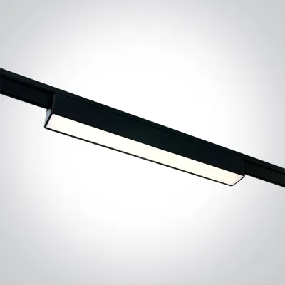 43100FA/B/V BLACK 10W LINEAR LIGHT CCTV 48V IP20 FLAT MAGNETIC