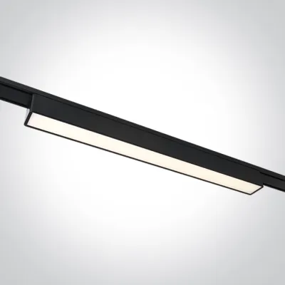 43100FB/B/V BLACK 10W LINEAR LIGHT CCTV 48V IP20 FLAT MAGNETIC