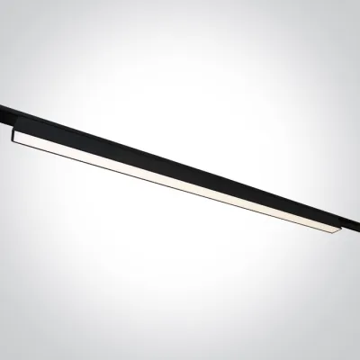 43100FC/B/V BLACK 20W LINEAR LIGHT CCTV 48V IP20 FLAT MAGNETIC