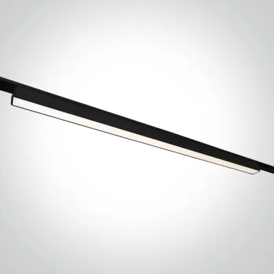 43100FD/B/V BLACK 30W LINEAR LIGHT CCTV 48V IP20 FLAT MAGNETIC