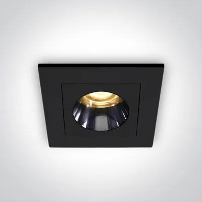 50103H/B/W BLACK RECESSED 3W WW IP20 230V DARK LIGHT