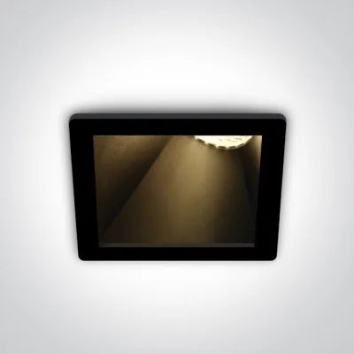 50105MA/B/B BLACK GU10 10W BLACK REFLECTOR DARK LIGHT ASYMMETRIC