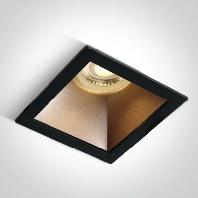 50105M/B/BS BLACK GU10 10W BRASS REFLECTOR DARK LIGHT