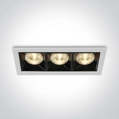 50306B/W/W WHITE LED 12W WW 38deg IP20 230V