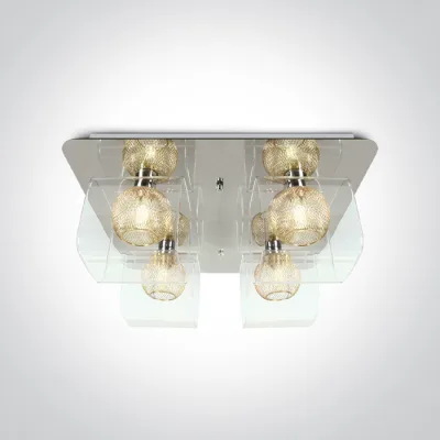 60178B/C CHROME CEILING LIGHT 4x9W G9 100-240V