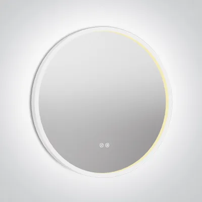 60208C/W/V WHITE ROUND MIRROR 20W CCTV IP44 230V DIMMABLE