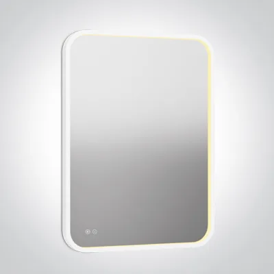 60208D/W/V WHITE RECTANGULAR MIRROR 20W CCTV IP44 230V DIMMABLE