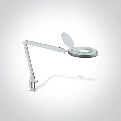 61066/W WHITE LED 8W DL 230V MAGNIFYING LENS