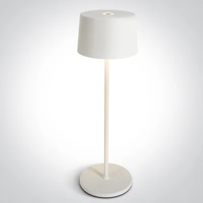 61082A/W WHITE 3,3W WW TABLE LAMP RECHARGEABLE USB IP65 DIMMABLE