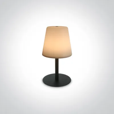 61084/B BLACK 2W WW TABLE LAMP RECHARGEABLE USB IP44 DIMMABLE