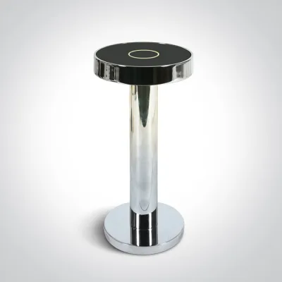 61092/C CHROME 2,5W TABLE LAMP RECHARGEABLE USB SOCKET IP65 DIMMABLE