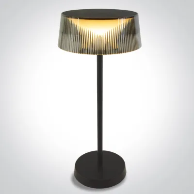 61106/B/W BLACK TABLE LAMP 2w WW IP44 USB RECHARGEABLE DIMMABLE