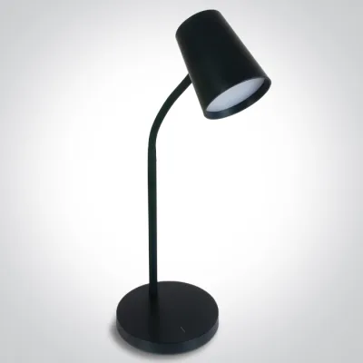 61110/B/W BLACK TABLE LAMP LED 5W WW DIMMABLE 230V EU PLUG