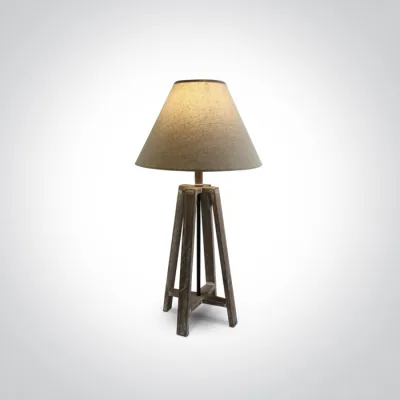 61118 WOOD TABLE LAMP 12W E27