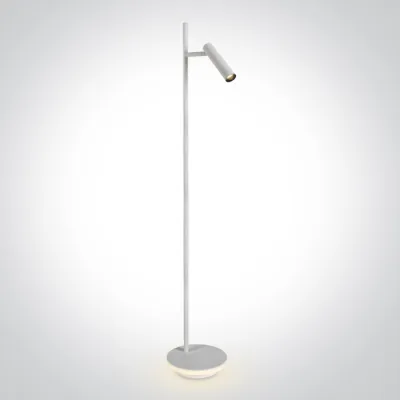 61132B/W/W WHITE SPOT 3W + 8W WW FLOOR LAMP IP20 230v