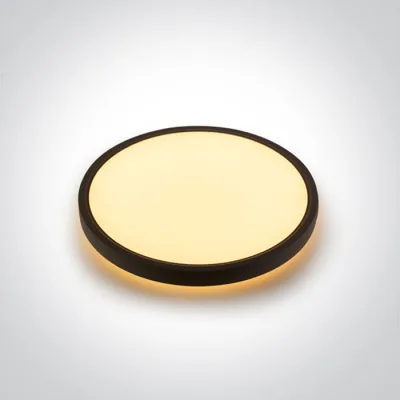 62002CD/B/V BLACK PLAFO 38W+4W BACKLIT CCTV IP20 230V DIMMABLE