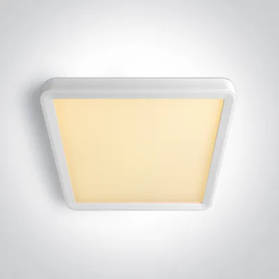 62020HU/W/V WHITE PLAFO SQUARE 18W CCTV UGR19 230V