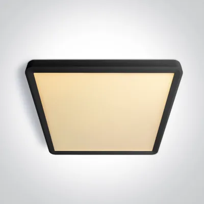 62020JU/B/V BLACK PLAFO SQUARE 24W CCTV UGR19 230V