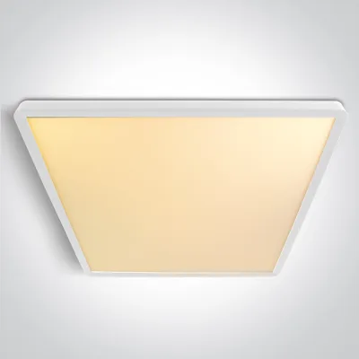 62020LU/W/V WHITE PLAFO SQUARE 40W CCTV UGR19 230V