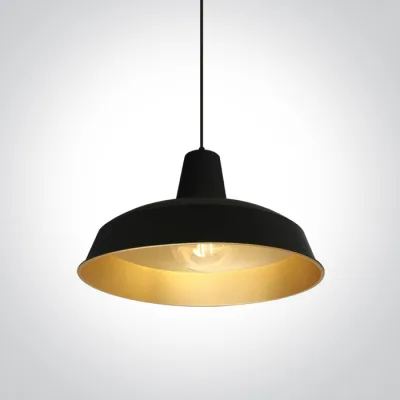 63020/B/BS BLACK E27 20W BRASS REFLECTOR