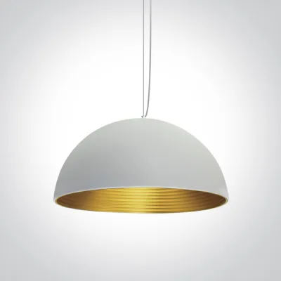 63022A/W/BS WHITE E27 20W BRASS REFLECTOR