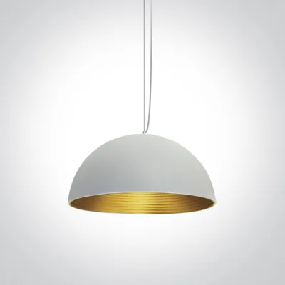 63022/W/BS WHITE E27 20W BRASS REFLECTOR