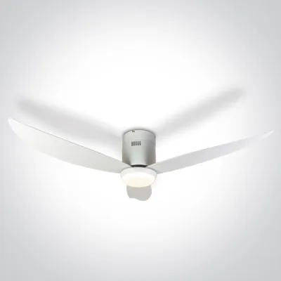 6302C/W/V WHITE ABS CEILING FAN 35W LED 22W CCTV IP20 230V