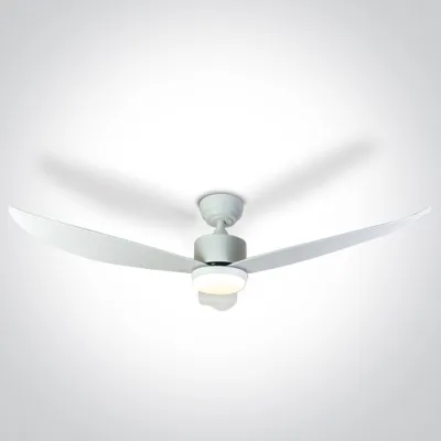 6302/W/V WHITE ABS ROD FAN 35W LED 22W CCTV IP20 230V