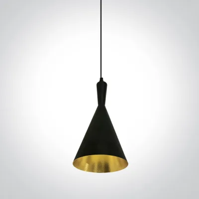 63040/B/BS BLACK E27 12W BRASS REFLECTOR