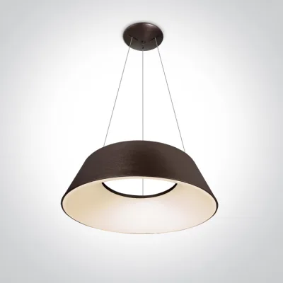 63058/BBR/W BRUSHED BROWN PENDANT 60W WW IP20 230V