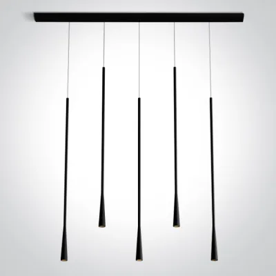 63076E/B/W BLACK 5x5W WW 230V