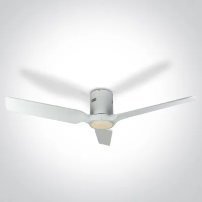 6310C/W/V WHITE WOOD WHITE CEILING FAN 35W LED 22W CCTV IP20 230V