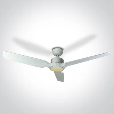 6310/W/V WHITE WOOD WHITE ROD FAN 35W LED 22W CCTV IP20 230v