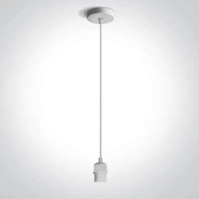 63126/W WHITE PENDANT 20W E27