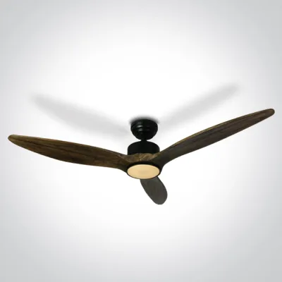 6312D/B/V DARK WOOD BLACK ROD FAN 25W LED 22W CCTV IP20 230V