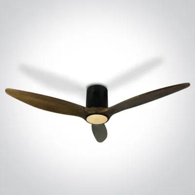 6312DC/B/V DARK WOOD BLACK CEILING FAN 25W LED 22W CCTV IP20 230V