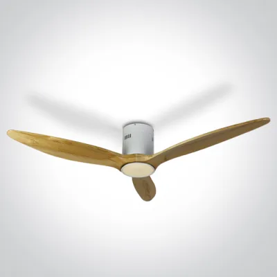 6312LC/W/V LIGHT WOOD WHITE CEILING FAN 25W LED 22W CCTV IP20 230v