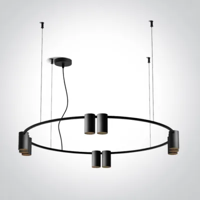 63146C/B BLACK PENDANT GU10 10x7W IP20 100-240V