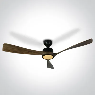 6314D/B/V DARK WOOD BLACK ROD FAN 40W LED 22W CCTV IP20 230V