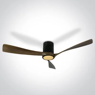 6314DC/B/V DARK WOOD BLACK CEILING FAN 40W LED 22W CCTV IP20 230v