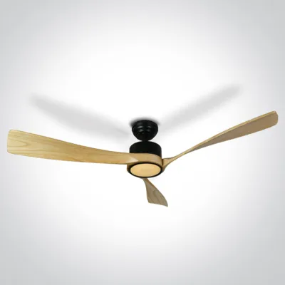 6314L/B/V LIGHT WOOD BLACK ROD FAN 40W LED 22W CCTV IP20 230v