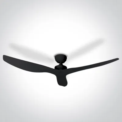 6316/B BLACK ABS ROD FAN 30W IP20 230V
