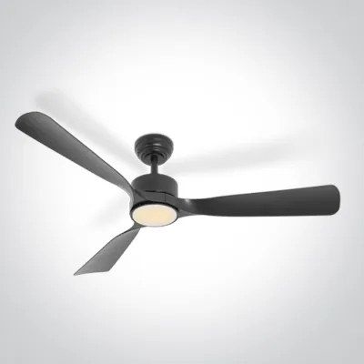6320/B/V BLACK ABS ROD FAN 32W LED 22W CCTV IP54 230V